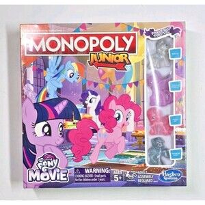 Monopoly Junior My Little Pony The Movie Friendship Festival Family Game New